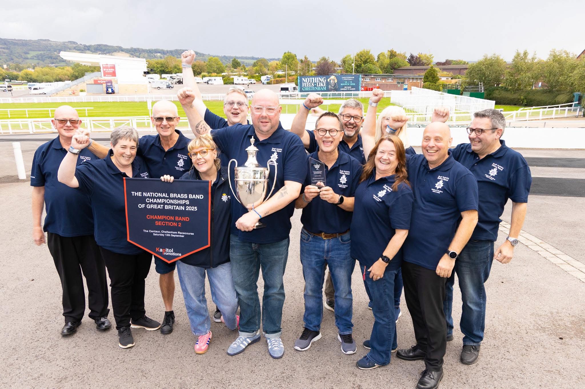 syp band celebrate winning National Finals 2025