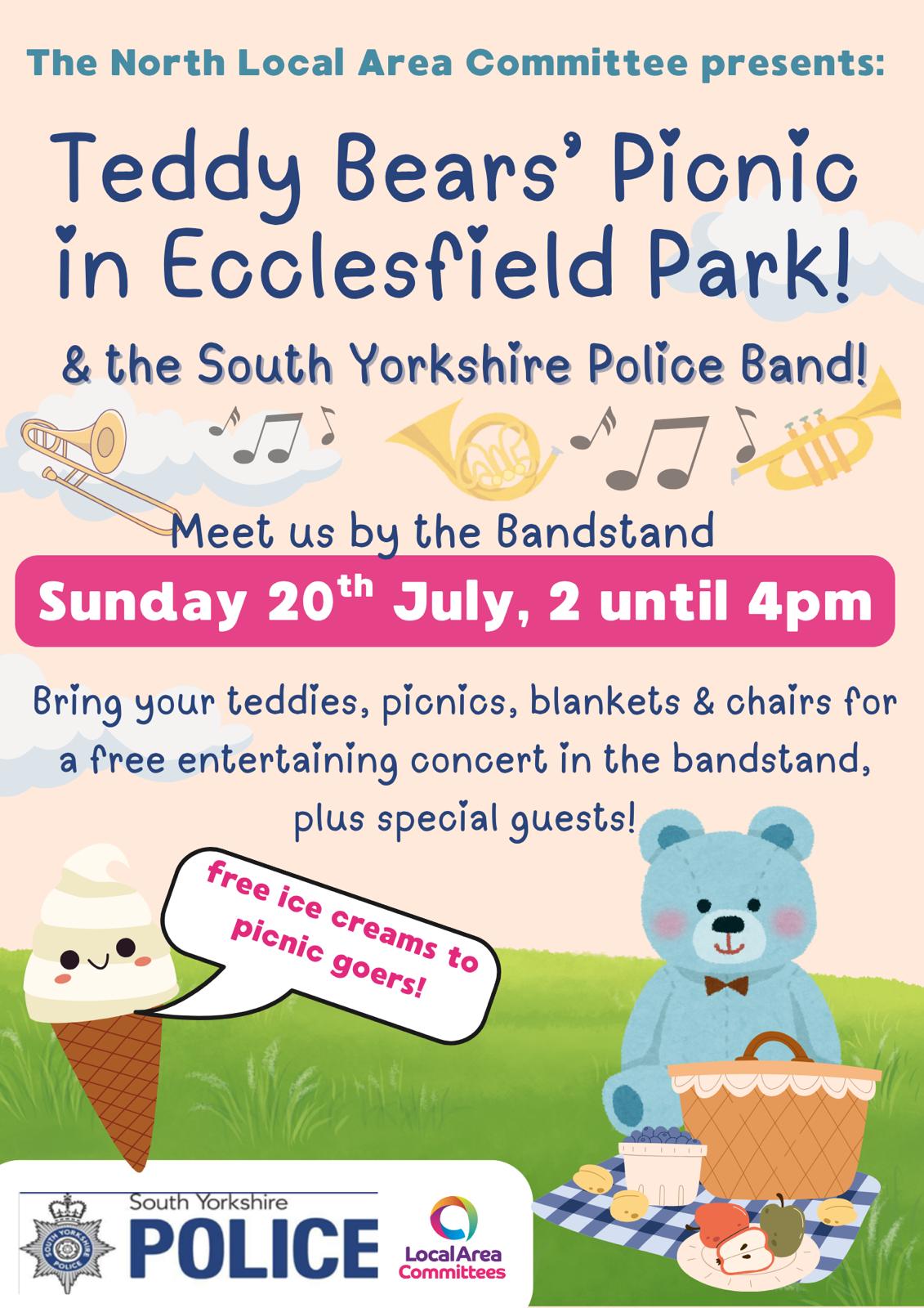 CANCELLED - Teddy Bears Picnic Concert - Ecclesfield Park CANCELLED - Teddy Bears Picnic Concert - Ecclesfield Park